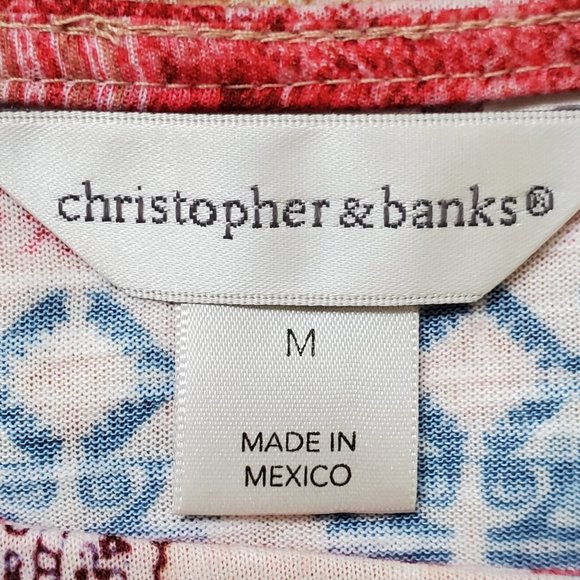 Christopher & Banks Lightweight Elbow Sleeve Top, Size M - Picture 7 of 9